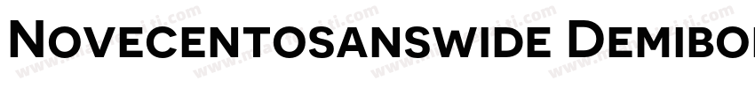 Novecentosanswide Demibold字体转换